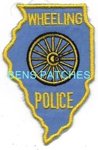 ILLINOIS,WHEELING POLICE 4 STATE SHAPED_wm